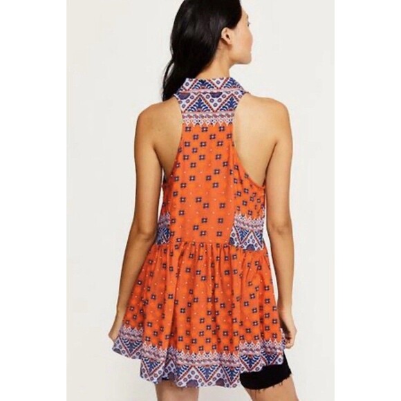 Free People Charlotte Sleeveless Long Shirt Rudy Combo Small S Tunic - Picture 3 of 6